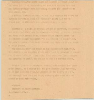 Primary view of object titled '[News Script: Washington D. C., Hartford, and Newport]'.
