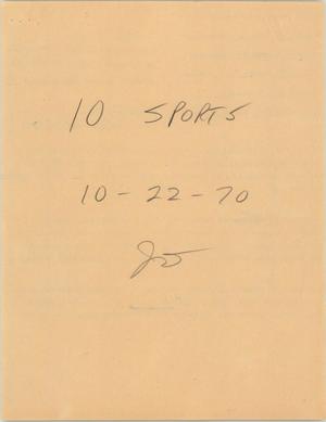 Primary view of object titled '[News Script: Len Dawson]'.