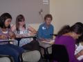 Photograph: [Eastern Hills HS group working on activity in classroom]
