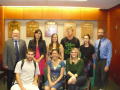 Photograph: [Scholarship recipients with faculty]