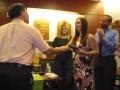 Thumbnail image of item number 1 in: '[Andreea Popa shaking Dr. John Quintanilla's hand]'.