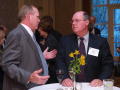 Photograph: [Cliff Clements conversing with other guest at TDNA dinner]