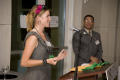 Thumbnail image of item number 1 in: '[Lauren Roberston speaking at podium]'.