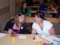 Primary view of [Amanda and Itxia Acevedo sitting at table]