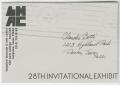 Postcard: 28th Invitational Exhibit
