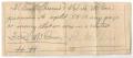 Thumbnail image of item number 1 in: '[Handwritten promissory note]'.