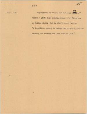 Primary view of object titled '[News Script: GOP]'.