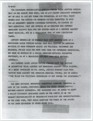 Primary view of object titled '[News Script: Anti-Ballistic Missiles]'.