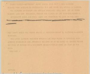 Primary view of object titled '[News Script: Moon landing trainer]'.