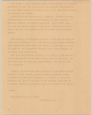 Primary view of object titled '[News Script: News in bombings and hospital stays]'.