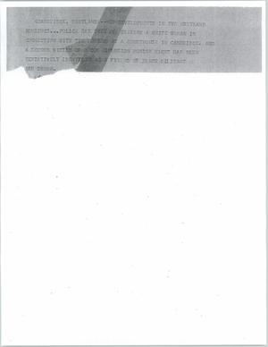 Primary view of object titled '[News Script: 2 bombings in Maryland]'.