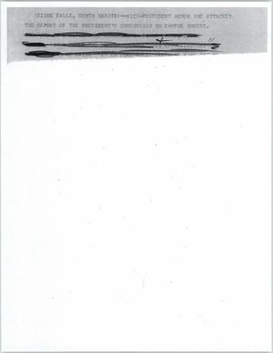 Primary view of object titled '[News Script:Campus unrest]'.