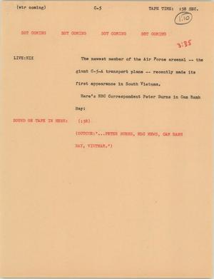 Primary view of object titled '[News Script: C-5]'.