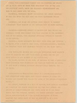 Primary view of object titled '[News Script: Military and war update]'.