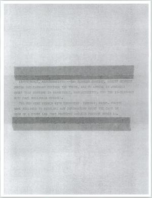 Primary view of object titled '[News Script: Kennedys face pot charges]'.
