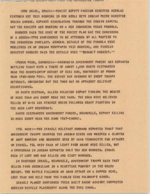 Primary view of object titled '[News Script: New Indochina peace formula]'.