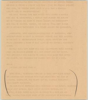 Primary view of object titled '[News Script: New loyalty oath]'.