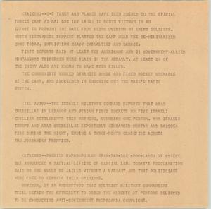 Primary view of object titled '[News Script: Vietnam and Papadopoulos]'.