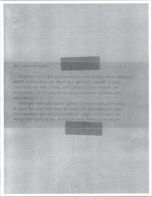 Primary view of object titled '[News Script: UAW wage demands]'.
