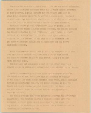 Primary view of object titled '[News Script: Update in Vietnam and foreign policy]'.