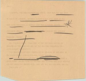 Primary view of object titled '[News Script: Shooting in Augusta]'.