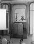 Photograph: [Podium at the Volunteers of America maternity home]