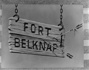 Primary view of object titled '[Fort Belknap scene for Conoco]'.