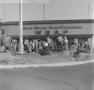 Photograph: [Crowd in front of WBAP building]