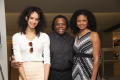 Primary view of [Woman poses next to Curtis King and Kimberly Elise]