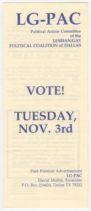 Primary view of object titled 'Vote!'.