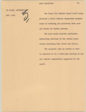 Primary view of object titled '[News Script: Sheriff award]'.