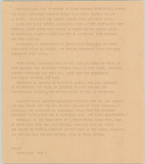 Primary view of object titled '[News Script: Vietnam/ My Lai trial/ Foreign-aid]'.