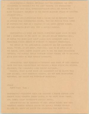 Primary view of object titled '[News Script: AP Washington]'.