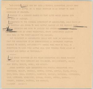 Primary view of object titled '[News Script: Scabies]'.
