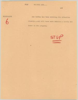 Primary view of object titled '[News Script: Weather add]'.