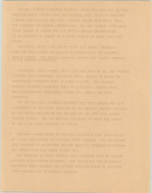 Primary view of object titled '[News Script: Pompidou, Everest climb, and Viet Cong]'.