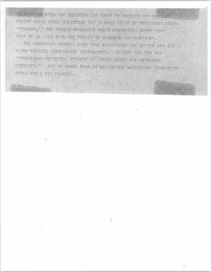 Primary view of object titled '[News Script: Russia]'.