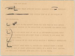 Primary view of object titled '[News Script: SEC lawsuit testimonies]'.