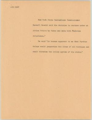 Primary view of object titled '[News Script: Add riot]'.