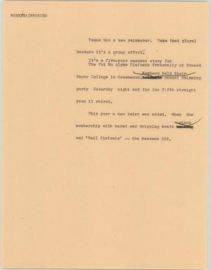 Primary view of object titled '[News Script: More rainmakers]'.