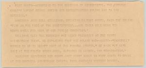 Primary view of object titled '[News Script: Governor Williams desegregation]'.