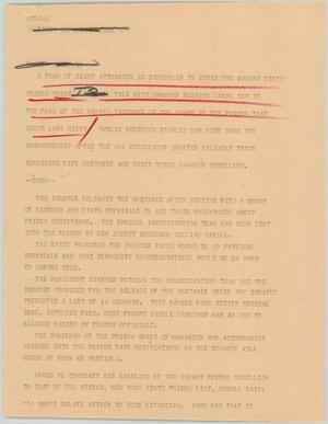 Primary view of object titled '[News Script: Rahway prison]'.