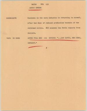 Primary view of object titled '[News Script: Rails]'.