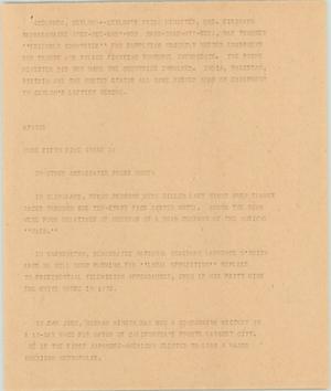 Primary view of object titled '[News Script: Colombo, Cleveland, Washington, and San Jose]'.