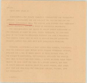 Primary view of object titled '[News Script: Washington and Redding]'.