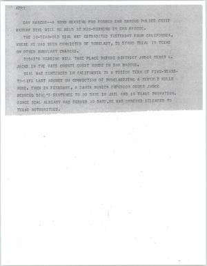 Primary view of object titled '[News Script: San Marcos bond hearing]'.