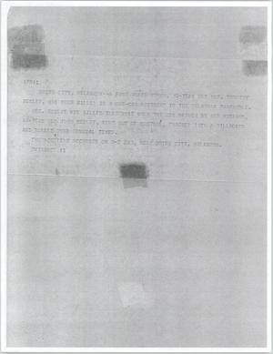 Primary view of object titled '[News Script: Woman killed in wreck]'.