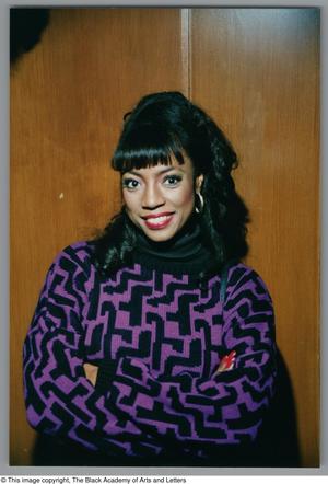 Primary view of object titled '[Photograph of BernNadette Stanis]'.