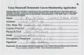 Primary view of [Texas Stonewall Democratic Caucus Application for C. Roy Wilson]