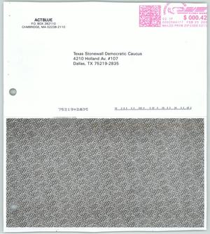 Primary view of object titled '[Letter from Matt DeBergalis to Democratic Committee]'.